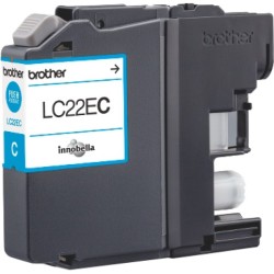 ORIGINAL Brother Cartuccia d'inchiostro ciano LC22EC LC-22E ~1200 Seiten 11,8ml