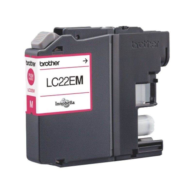 ORIGINAL Brother Cartuccia d'inchiostro magenta LC22EM LC-22E ~1200 Seiten 11,8ml