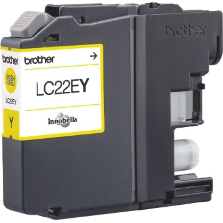 ORIGINAL Brother Cartuccia d'inchiostro giallo LC22EY LC-22E ~1200 Seiten 11,8ml