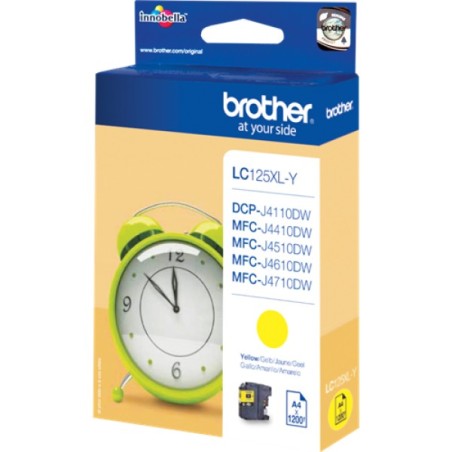 ORIGINAL Brother Cartuccia d'inchiostro giallo LC125XLY LC-125XL ~1200 Seiten