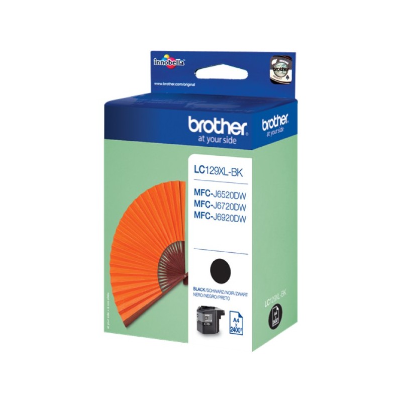 ORIGINAL Brother Cartuccia d'inchiostro nero LC129XLBK LC-129XL ~2400 Seiten