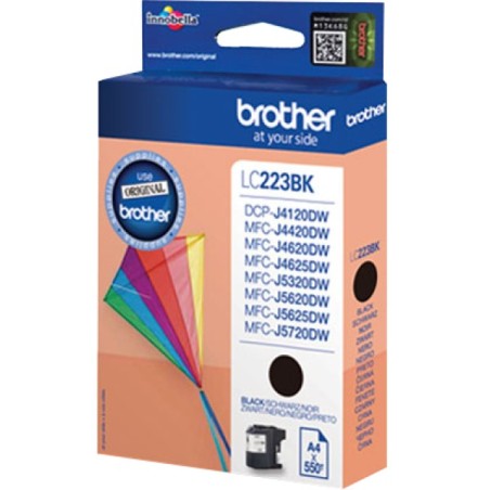 ORIGINAL Brother Cartuccia d'inchiostro nero LC223BK LC-223 ~550 Seiten 11,8ml