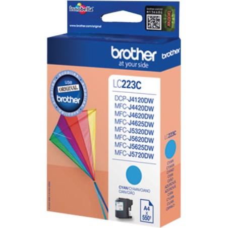 ORIGINAL Brother Cartuccia d'inchiostro ciano LC223C LC-223 ~550 Seiten 5,9ml