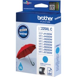 ORIGINAL Brother Cartuccia d'inchiostro ciano LC225XLC LC-225XL ~1200 Seiten 11,8ml