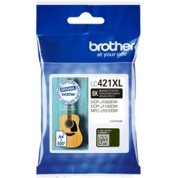 ORIGINAL Brother Cartuccia d'inchiostro nero LC421XLBK LC-421XLBK ~500 Seiten
