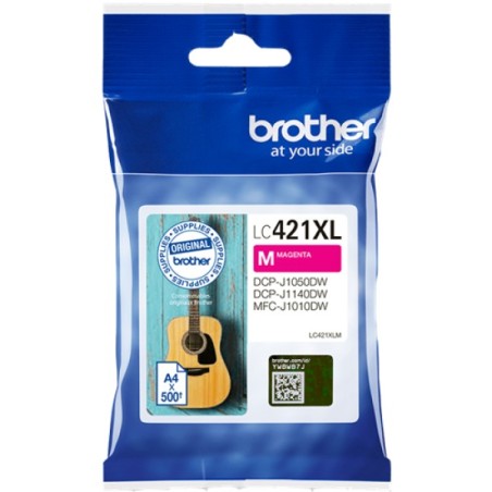 ORIGINAL Brother Cartuccia d'inchiostro magenta LC421XLM LC-421XLM ~500 Seiten