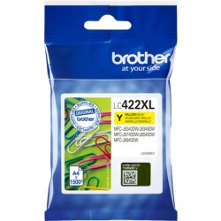 ORIGINAL Brother Cartuccia d'inchiostro giallo LC422XLY LC-422XLY ~1500 Seiten