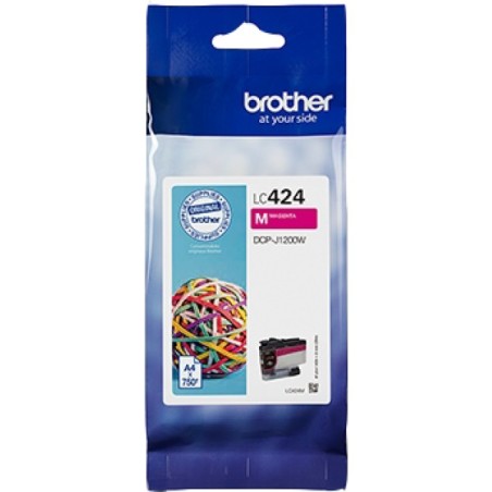 ORIGINAL Brother Cartuccia d'inchiostro magenta LC424M LC-424M ~750 Seiten