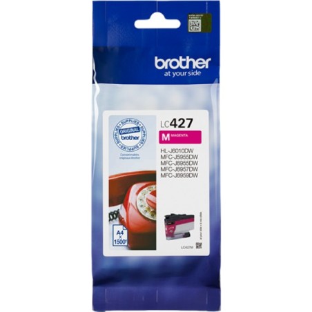 ORIGINAL Brother Cartuccia d'inchiostro magenta LC427M LC-427M ~1500 Seiten