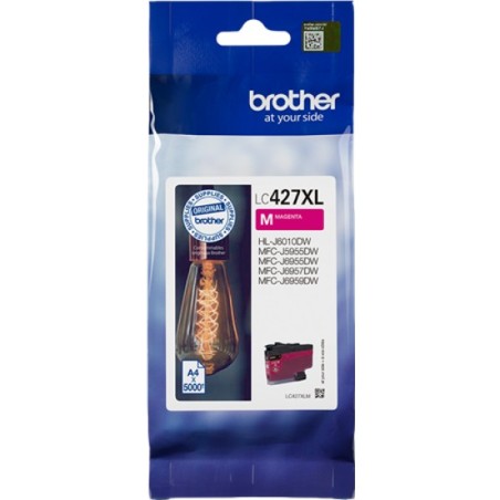 ORIGINAL Brother Cartuccia d'inchiostro magenta LC427XLM LC-427XLM ~5000 Seiten