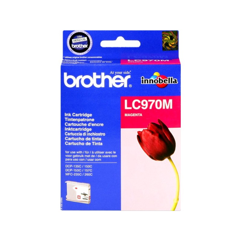 ORIGINAL Brother Cartuccia d'inchiostro magenta LC970M LC-970 ~300 Seiten