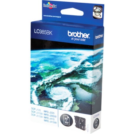 ORIGINAL Brother Cartuccia d'inchiostro nero LC985BK LC-985 ~300 Seiten