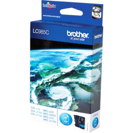 ORIGINAL Brother Cartuccia d'inchiostro ciano LC985C LC-985 ~260 Seiten