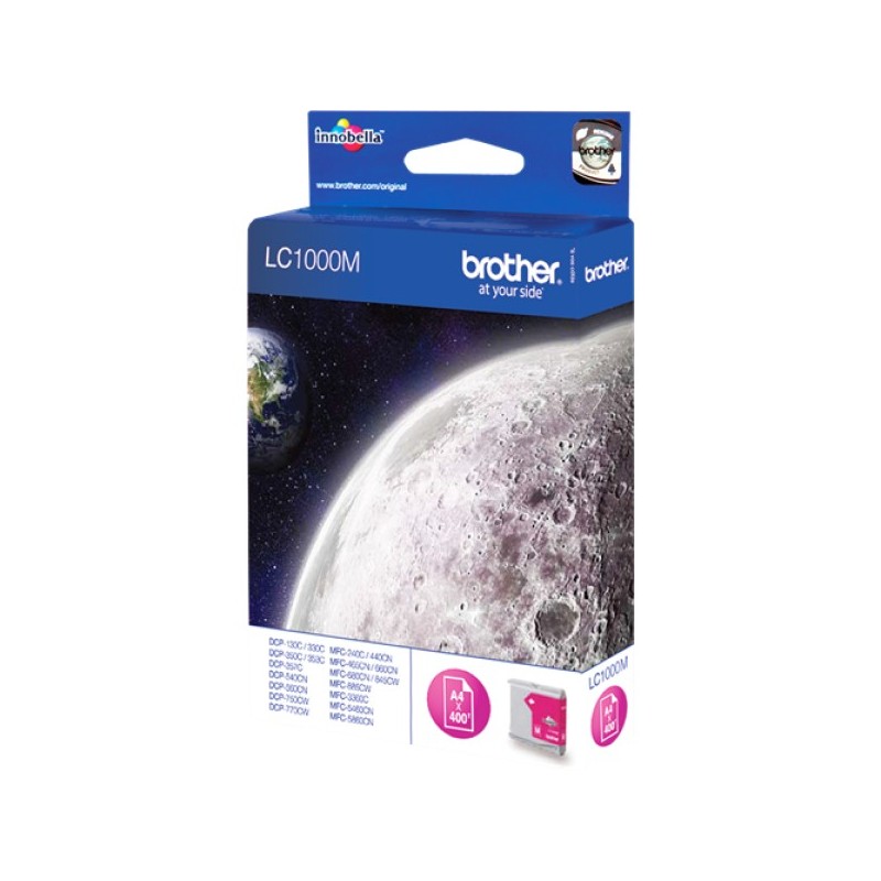 ORIGINAL Brother Cartuccia d'inchiostro magenta LC1000M LC-1000 ~400 Seiten