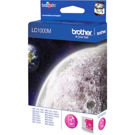 ORIGINAL Brother Cartuccia d'inchiostro magenta LC1000M LC-1000 ~400 Seiten