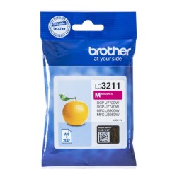 ORIGINAL Brother Cartuccia d'inchiostro magenta LC3211M LC-3211 ~200 Seiten