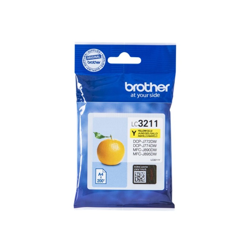 ORIGINAL Brother Cartuccia d'inchiostro giallo LC3211Y LC-3211 ~200 Seiten