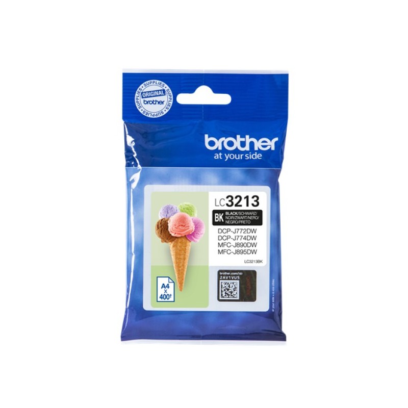 ORIGINAL Brother Cartuccia d'inchiostro nero LC3213BK LC-3213 ~400 Seiten