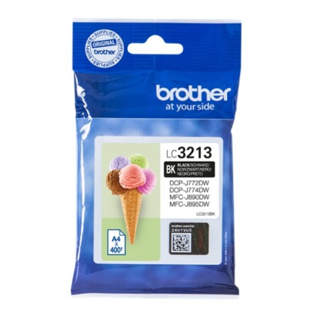 ORIGINAL Brother Cartuccia d'inchiostro nero LC3213BK LC-3213 ~400 Seiten