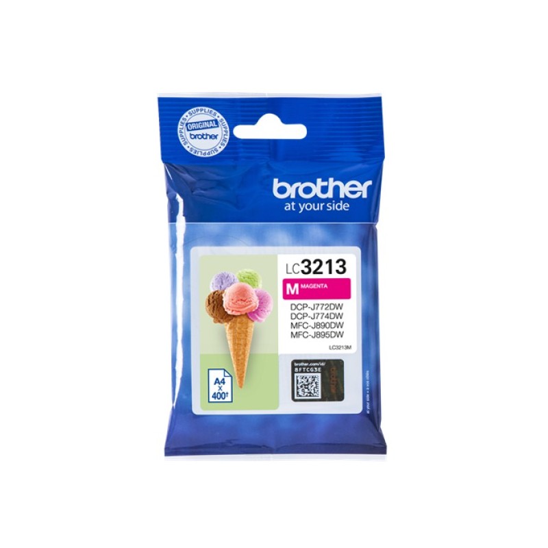ORIGINAL Brother Cartuccia d'inchiostro magenta LC3213M LC-3213 ~400 Seiten
