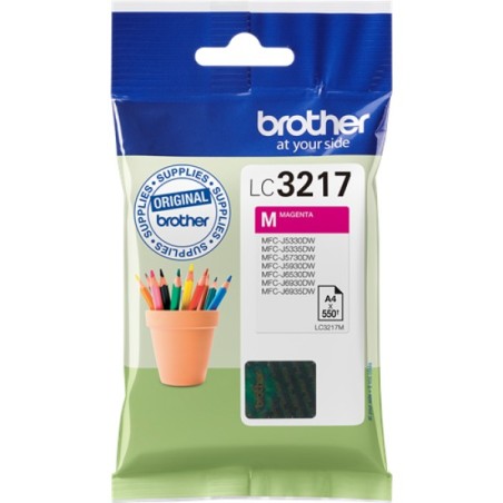 ORIGINAL Brother Cartuccia d'inchiostro magenta LC3217M LC-3217 ~550 Seiten