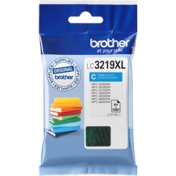 ORIGINAL Brother Cartuccia d'inchiostro ciano LC3219XLC LC-3219XL ~1500 Seiten