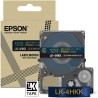 ORIGINAL Epson Nastro LK-4HKK C53S654002 Nastro satinato per etichettatrici Epson LK-4HKK oro/blu 12 mm (5 m)