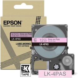ORIGINAL Epson Nastro GrigiosuRosa LK-4PAS C53S672103