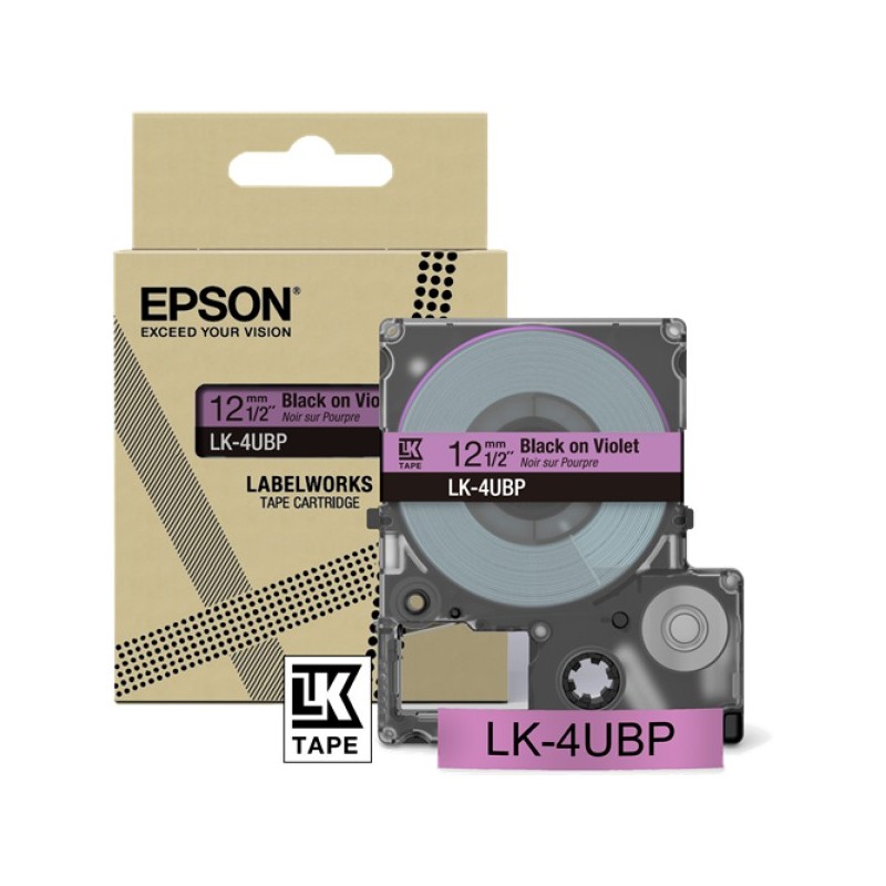 ORIGINAL Epson Nastro nerosuVioletto LK-4UBP C53S672101
