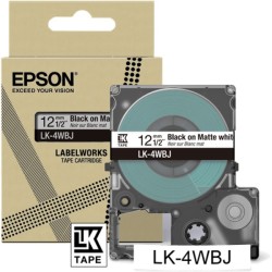 ORIGINAL Epson Nastro nerosuBianco LK-4WBJ C53S672062