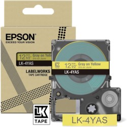 ORIGINAL Epson Nastro Grigiosugiallo LK-4YAS C53S672104