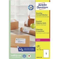 ORIGINAL AVERY Zweckform Etichette Bianco LR7167-100 Versandetiketten