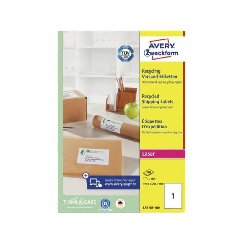 ORIGINAL AVERY Zweckform Etichette Bianco LR7167-100 Versandetiketten