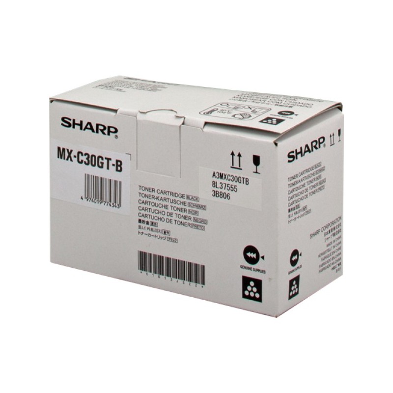 ORIGINAL Sharp toner nero MX-C30GTB ~6000 Seiten