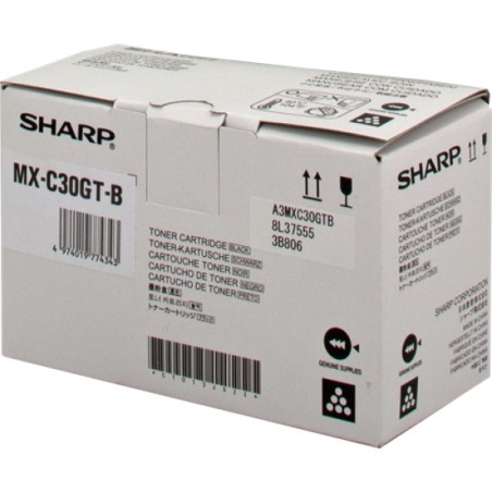 ORIGINAL Sharp toner nero MX-C30GTB ~6000 Seiten