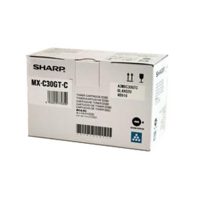 ORIGINAL Sharp toner ciano MX-C30GTC ~6000 Seiten