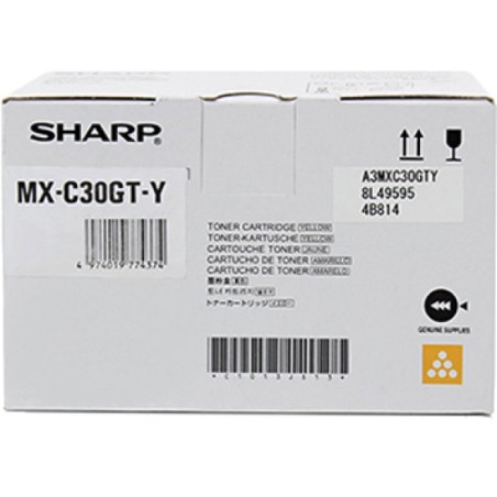 ORIGINAL Sharp toner giallo MX-C30GTY ~6000 Seiten