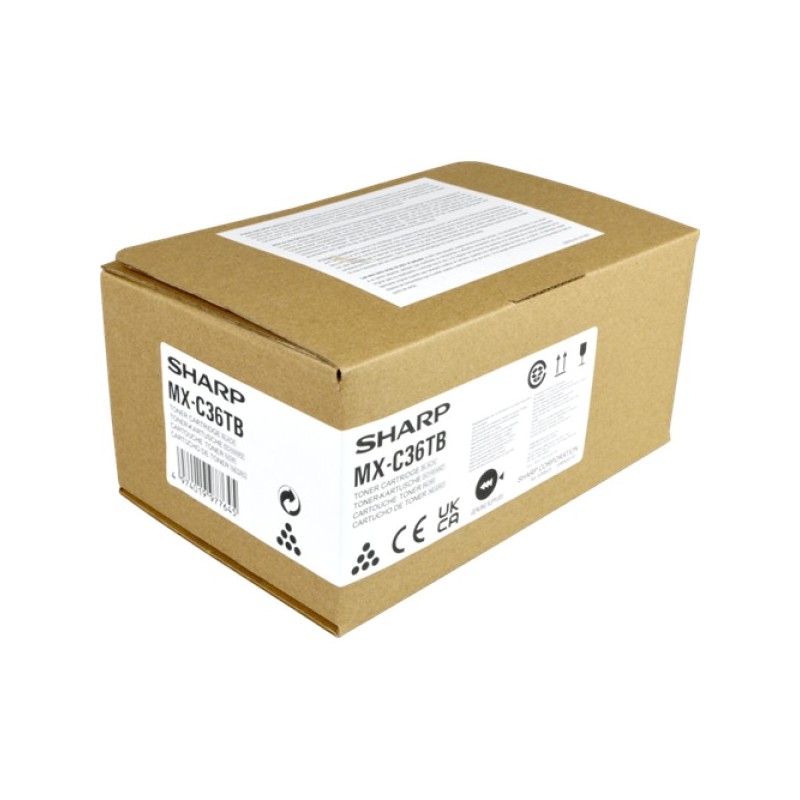 ORIGINAL Sharp toner nero MX-C36TB ~20000 Seiten