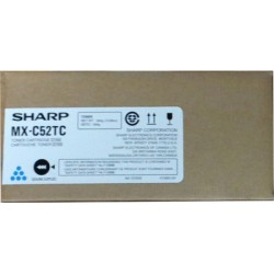 ORIGINAL Sharp toner ciano MX-C52TC ~14200 Seiten