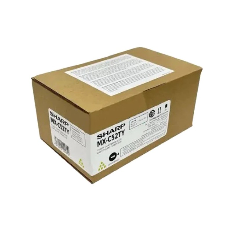 ORIGINAL Sharp toner giallo MX-C52TY ~14200 Seiten