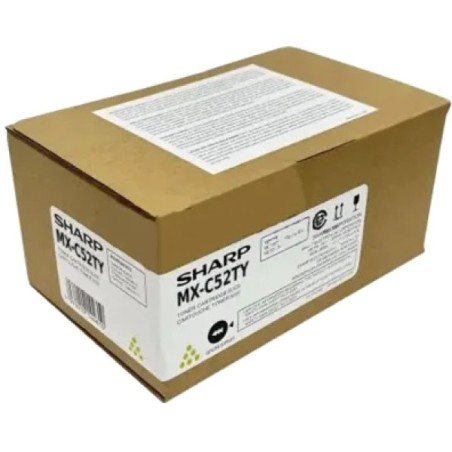 ORIGINAL Sharp toner giallo MX-C52TY ~14200 Seiten