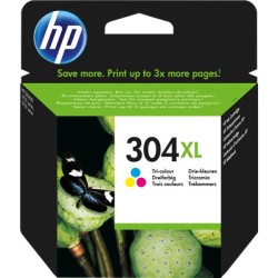 ORIGINAL HP Cartuccia d'inchiostro differenti colori N9K07AE 304 XL ~300 Seiten