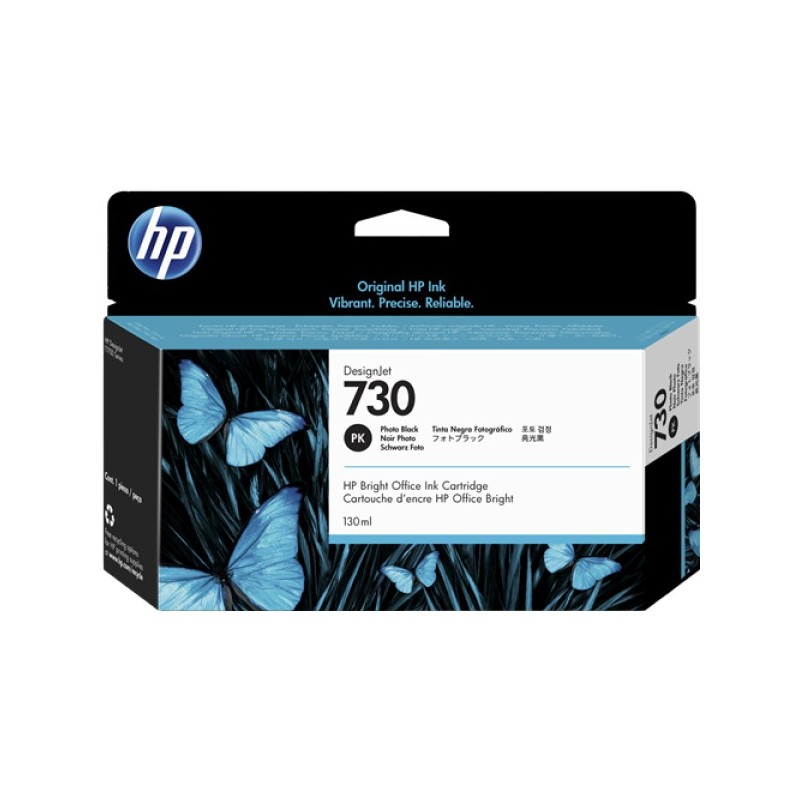 ORIGINAL HP Cartuccia d'inchiostro Nero (Foto) P2V67A 730 130ml