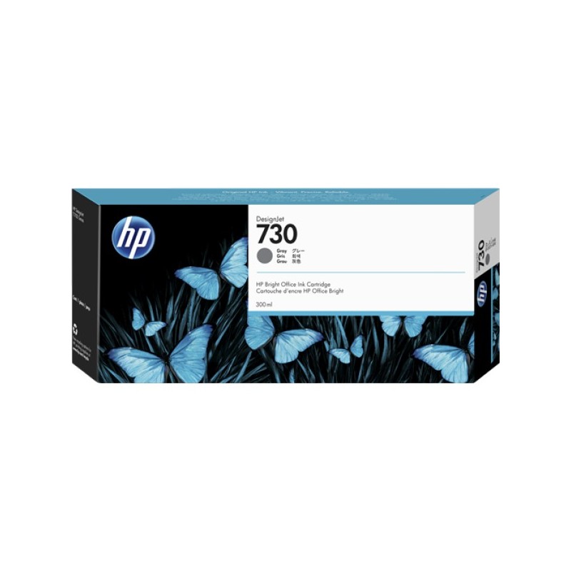 ORIGINAL HP Cartuccia d'inchiostro Grigio P2V72A 730 300ml