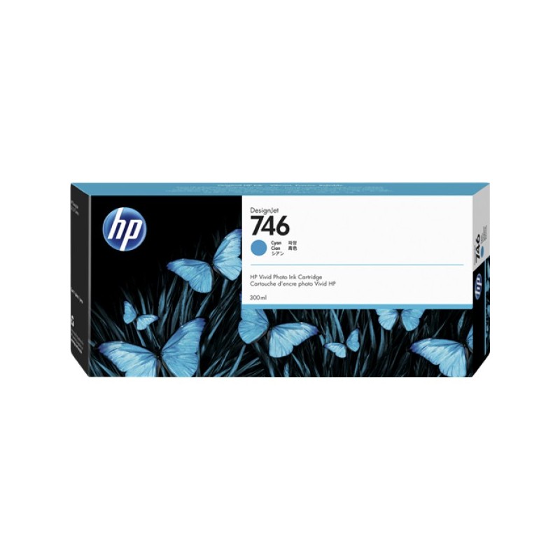 ORIGINAL HP Cartuccia d'inchiostro ciano P2V80A 746 300ml