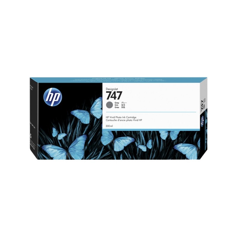 ORIGINAL HP Cartuccia d'inchiostro Grigio P2V86A 747 300ml