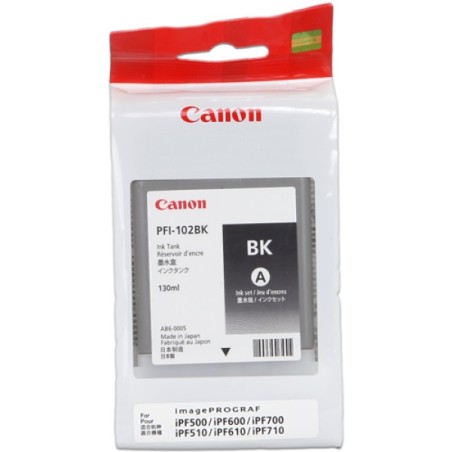 ORIGINAL Canon Cartuccia d'inchiostro nero PFI-102bk 0895B001 130ml