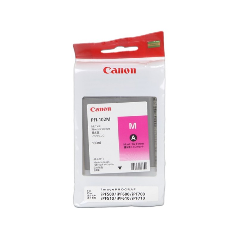ORIGINAL Canon Cartuccia d'inchiostro magenta PFI-102m 0897B001 130ml
