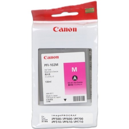 ORIGINAL Canon Cartuccia d'inchiostro magenta PFI-102m 0897B001 130ml
