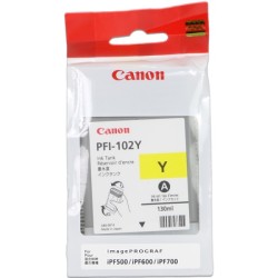 ORIGINAL Canon Cartuccia d'inchiostro giallo PFI-102y 0898B001 130ml